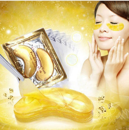 10pcs5packs Gold Crystal Collagen Eye Mask